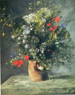 Ренуар Цветы в вазе 1866г
